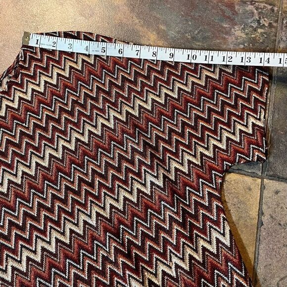 Worthington Petite Medium Chevron Tie Bottom Blouse - Picture 6 of 12